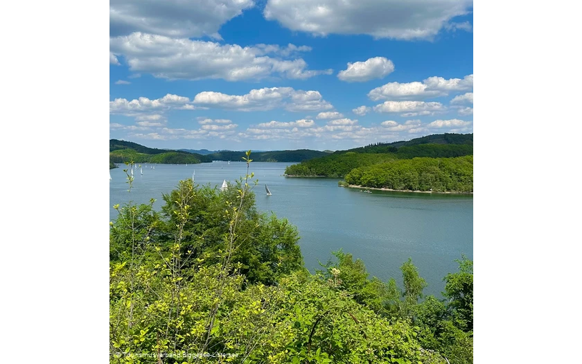 Biggesee viele Segelbooten