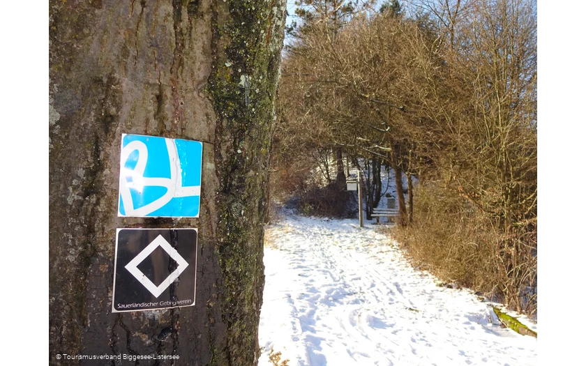 Bigge-Lister-Weg im Winter