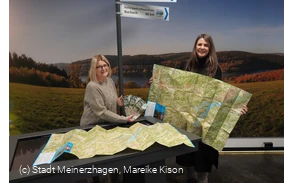 Wanderkarte bei Tourist-Information Meinerzhagen