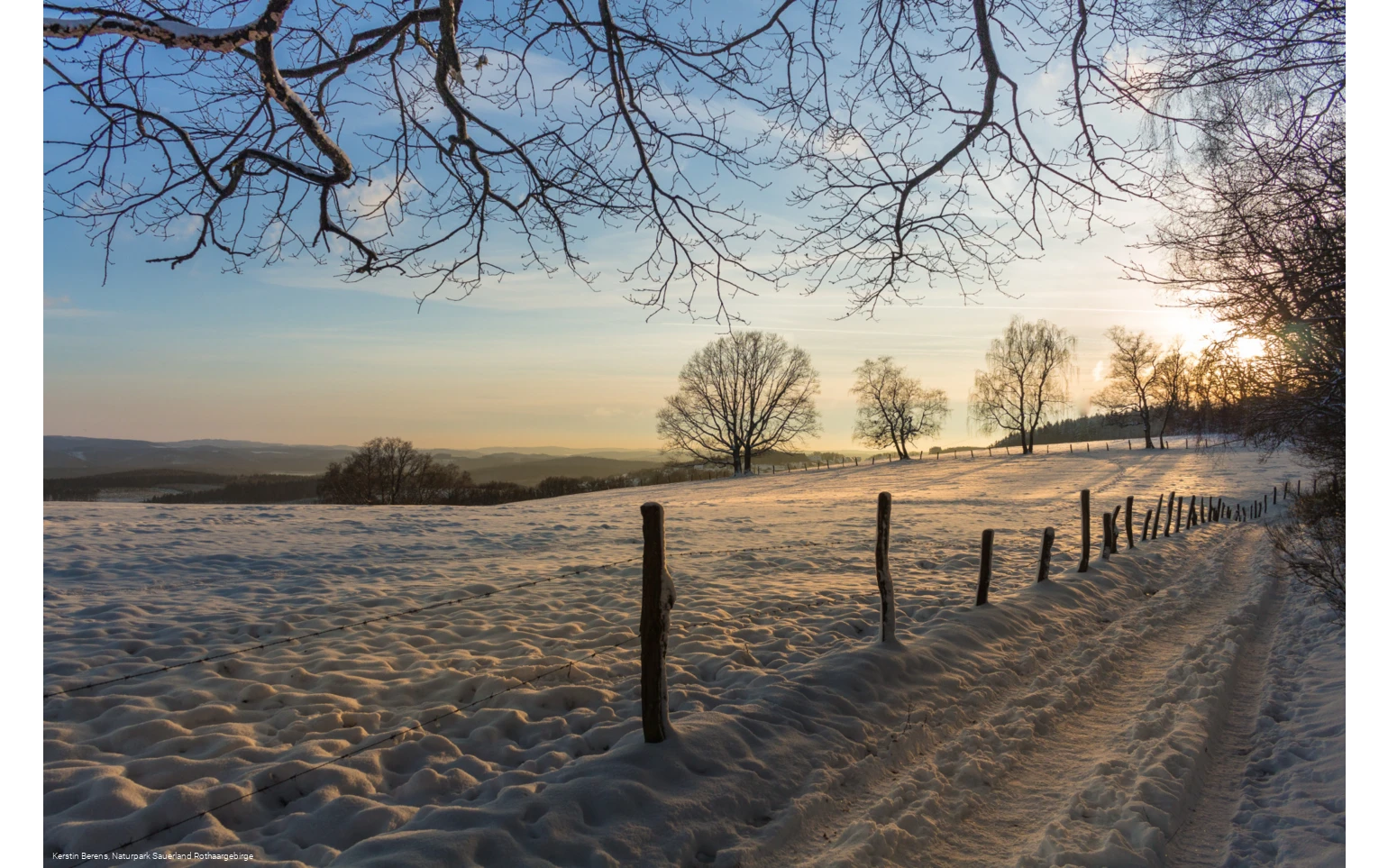 Winterlandschaft bei Windhausen