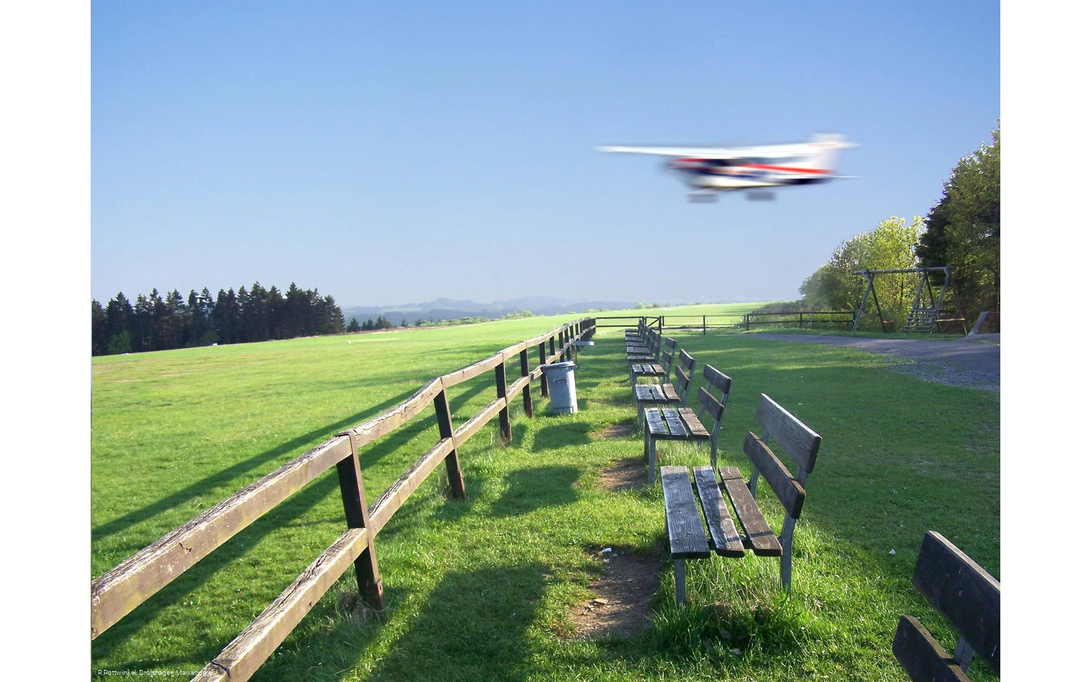 Anflug auf dem Dümpel