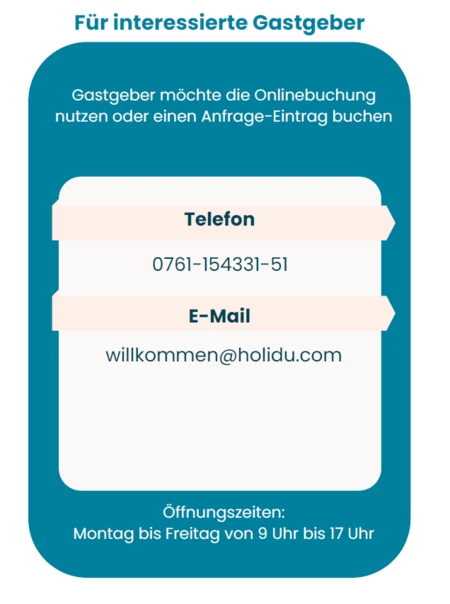 Kontaktmöglichkeit für Interessierte Gastgeber