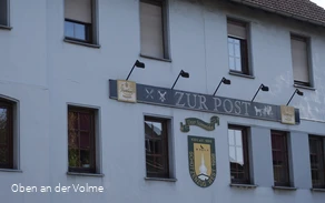 Die Traditionsgaststätte Gaststätte Zur Post - © Oben an der Volme