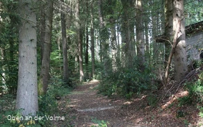 Das gut sichtbare Hohlweg