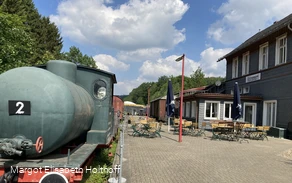 historische Lock "Emma" am alten Bahnhof