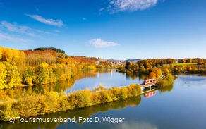 Herbststimmung am Olper Obersee, Foto D. Wigger