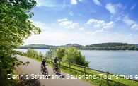 Radfahrer am Biggesee