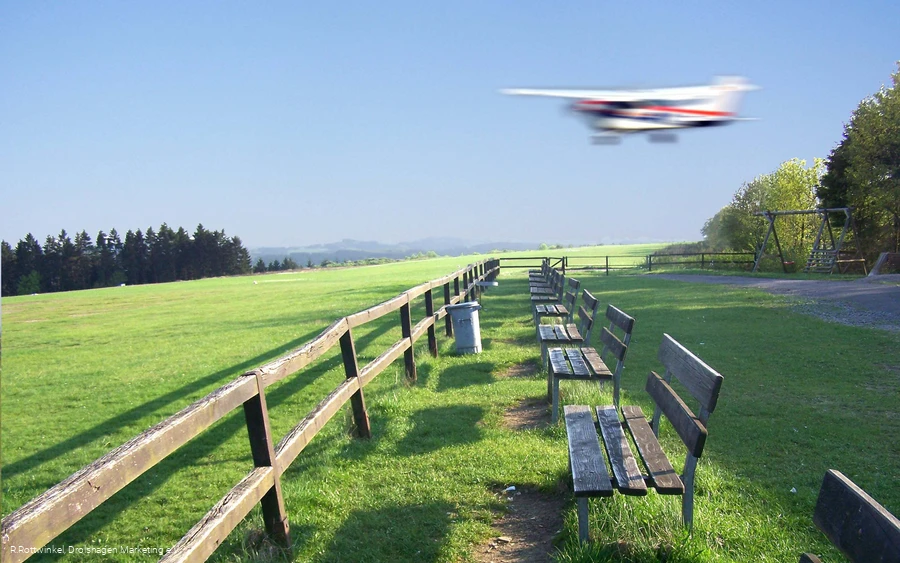 Anflug auf dem Dümpel