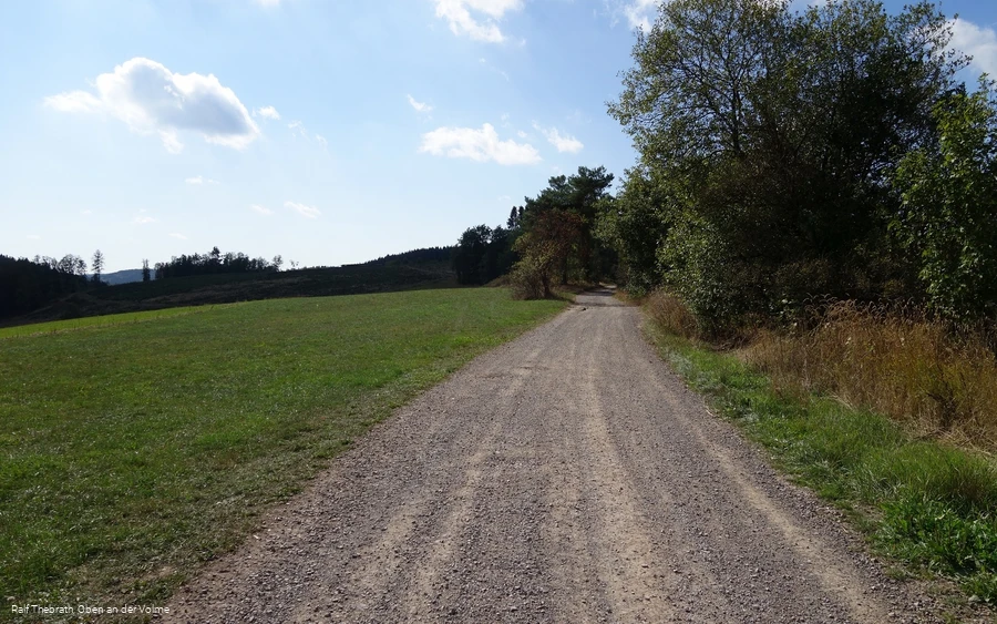 Wegeverlauf kurz nach dem Start