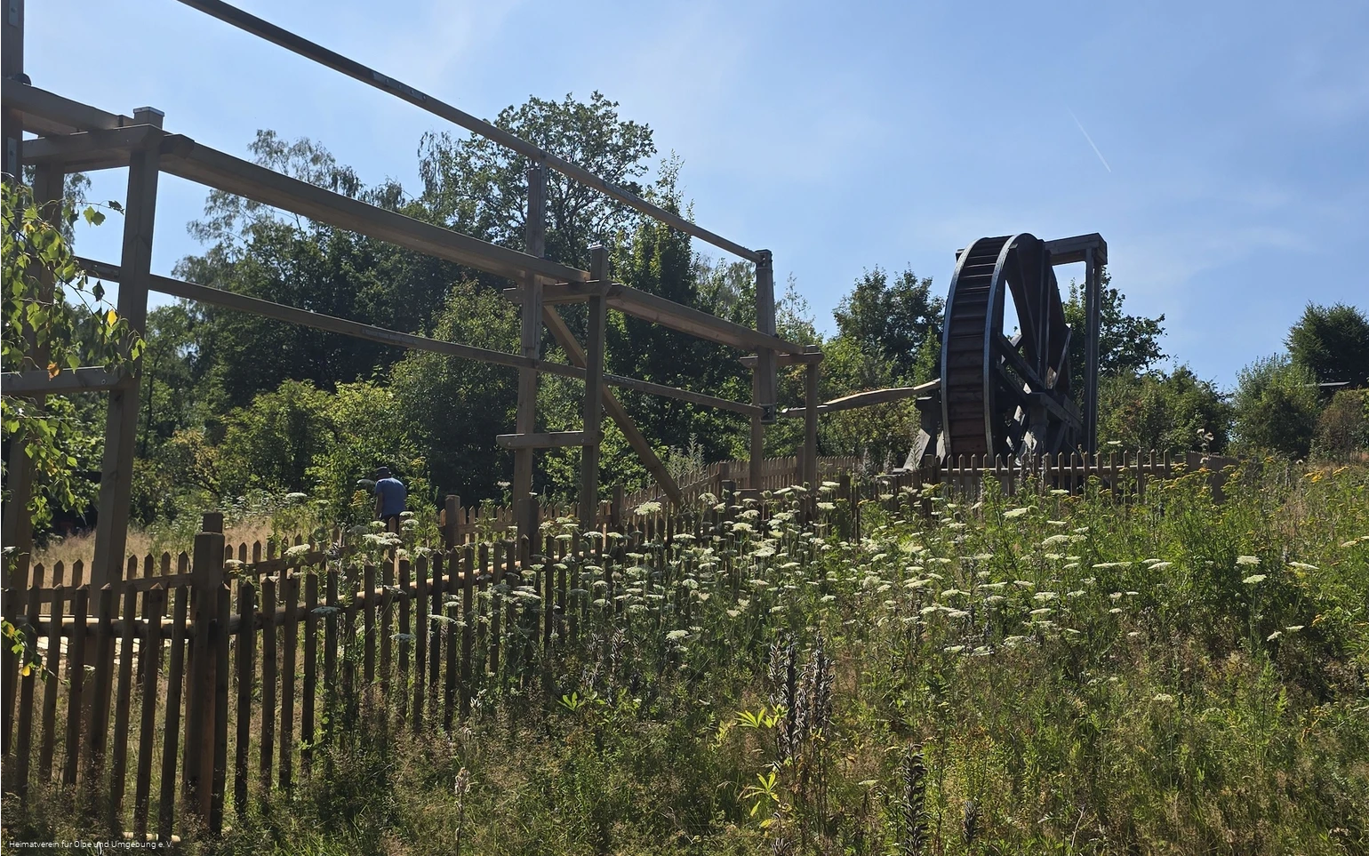 GrubenKunstWeg - Wasserrad bei der SGV-Hütte Rhonard