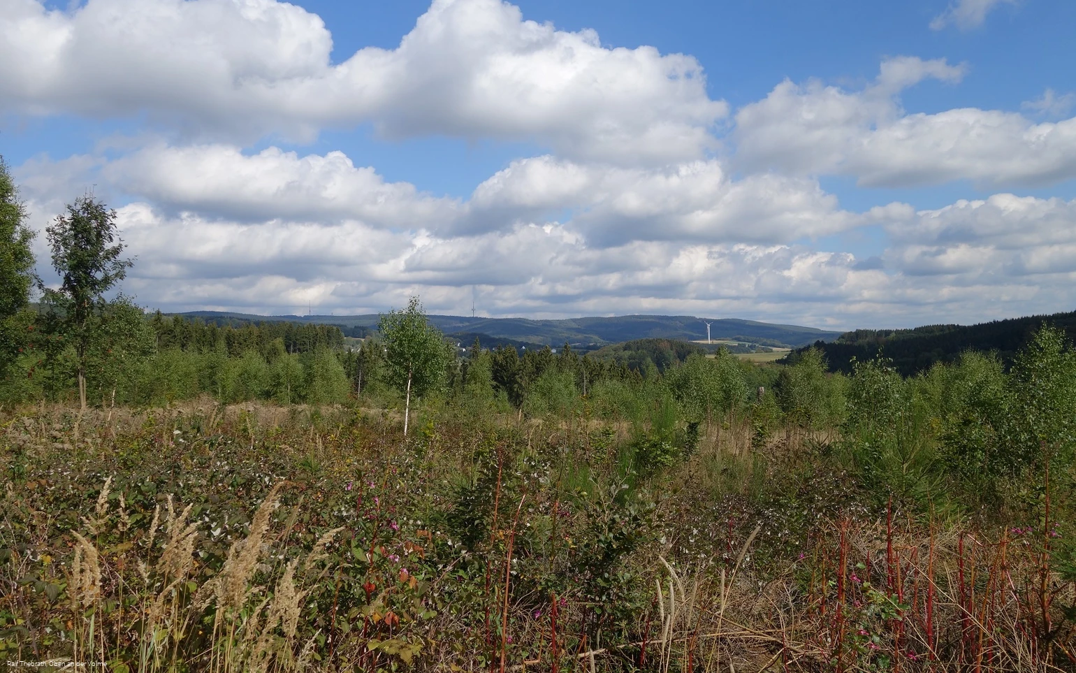 Fantastische Fernsicht in Richtung Nordhelle und Ebbegebirge