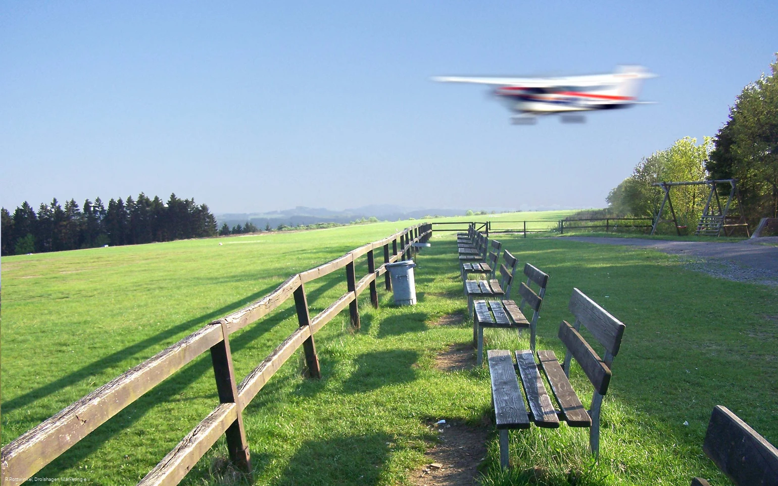 Anflug auf dem Dümpel