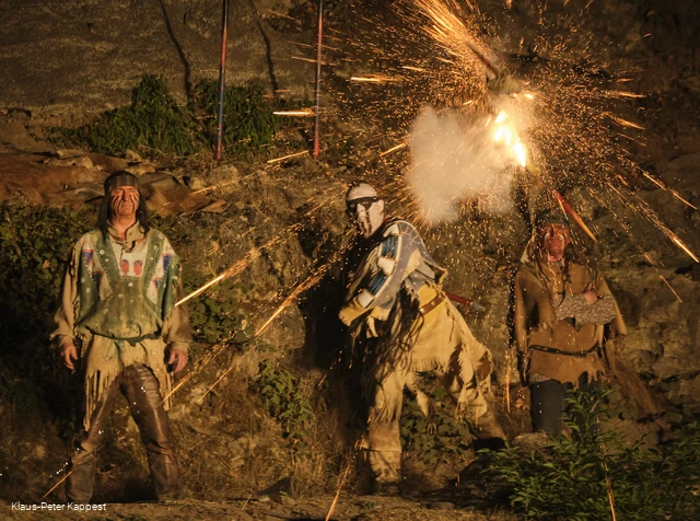 Karl-May Festspiele am Abend