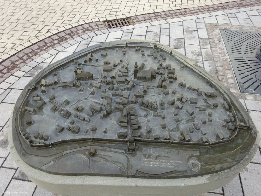 Blinden-Stadtmodel der Hansestadt Attendorn